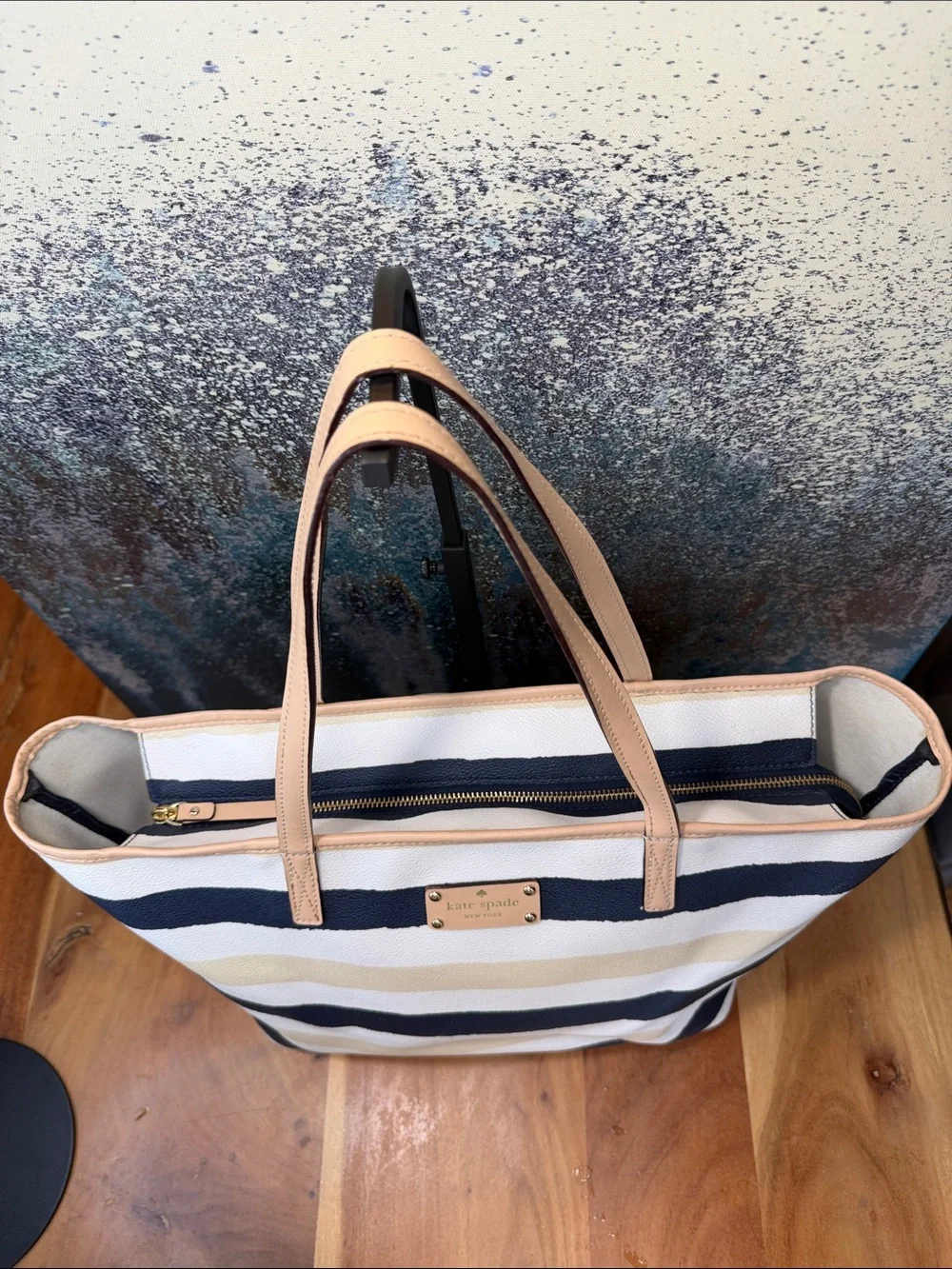 Kate Spade 2010s Coastal Chic Bondi Road Harmony Tote Bag